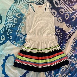 Juicy Couture Striped Racerback Tank Dress
